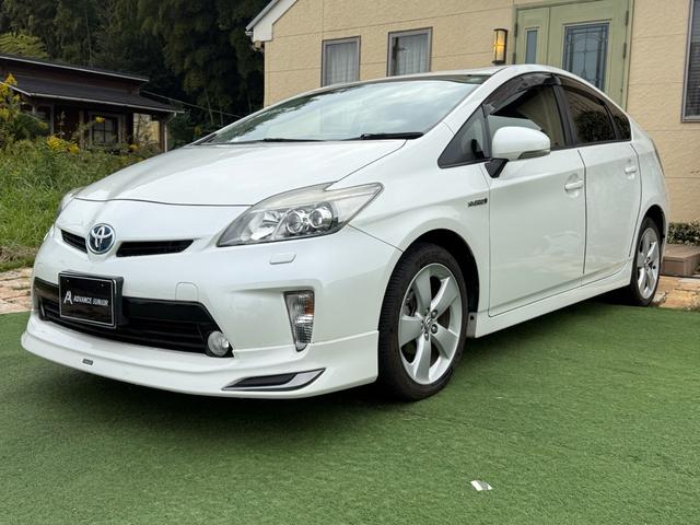 プリウス Sツーリングセレクション ワンオーナー モデリスタエアロ 禁煙車 フルセグナビ バックカメラ LEDヘッドライト オートライト スマートキー ETC ステアリングリモコン オートエアコン 電動格納ミラー パワーステアリング(5枚目)