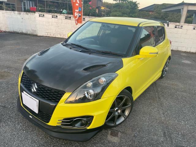 スイフトスポーツ ベースグレード BLITZダンバーZZ車高調・6MT・GReddyスポイラー・ナビ・ETC・ドライブレコーダー・社外ステアリング・プッシュスタート・リアウィング・カーボンボンネット・社外17アルミ・車検9年6月(2枚目)