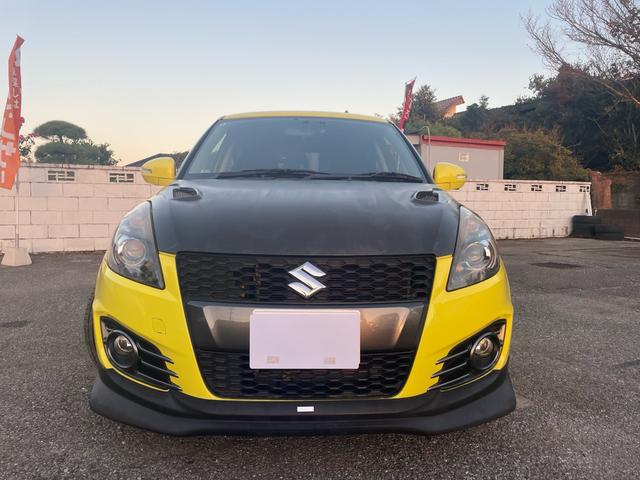 スイフトスポーツ ベースグレード BLITZダンバーZZ車高調・6MT・GReddyスポイラー・ナビ・ETC・ドライブレコーダー・社外ステアリング・プッシュスタート・リアウィング・カーボンボンネット・社外17アルミ・車検9年6月(3枚目)