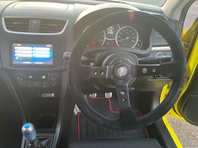 スイフトスポーツ ベースグレード BLITZダンバーZZ車高調・6MT・GReddyスポイラー・ナビ・ETC・ドライブレコーダー・社外ステアリング・プッシュスタート・リアウィング・カーボンボンネット・社外17アルミ・車検9年6月(35枚目)