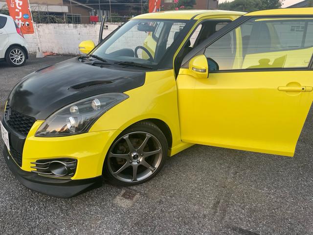 スイフトスポーツ ベースグレード BLITZダンバーZZ車高調・6MT・GReddyスポイラー・ナビ・ETC・ドライブレコーダー・社外ステアリング・プッシュスタート・リアウィング・カーボンボンネット・社外17アルミ・車検9年6月(40枚目)