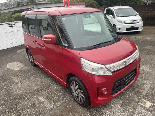 フレアワゴンカスタムスタイル ＸＴ　純正ナビ　フルセグ　ＢＴ　両側パワスラ　前席シートヒーター　ターボ　スマートキー　スペアキー　エンジンスターター　純正フロアマット　ＨＩＤヘッドライト　フォグランプ　オートライト　純正ＡＷ　４ＷＤ（5枚目）