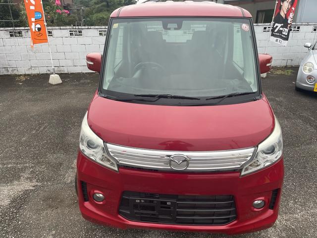 フレアワゴンカスタムスタイル ＸＴ　純正ナビ　フルセグ　ＢＴ　両側パワスラ　前席シートヒーター　ターボ　スマートキー　スペアキー　エンジンスターター　純正フロアマット　ＨＩＤヘッドライト　フォグランプ　オートライト　純正ＡＷ　４ＷＤ（7枚目）