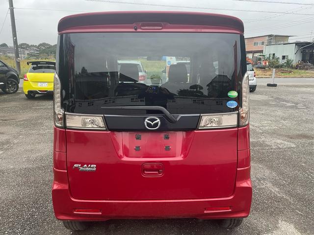 フレアワゴンカスタムスタイル ＸＴ　純正ナビ　フルセグ　ＢＴ　両側パワスラ　前席シートヒーター　ターボ　スマートキー　スペアキー　エンジンスターター　純正フロアマット　ＨＩＤヘッドライト　フォグランプ　オートライト　純正ＡＷ　４ＷＤ（8枚目）