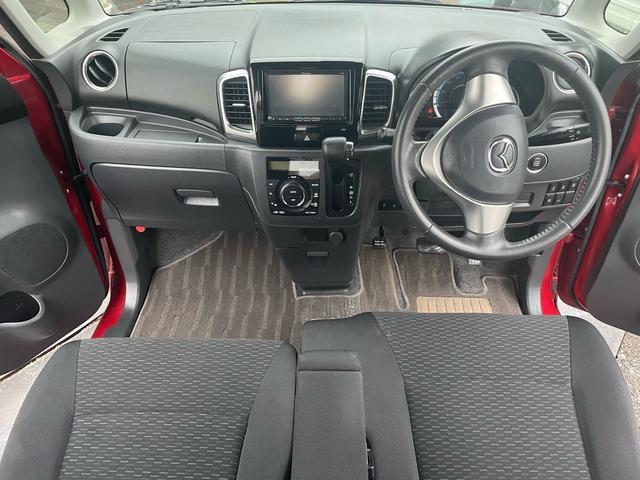 フレアワゴンカスタムスタイル ＸＴ　純正ナビ　フルセグ　ＢＴ　両側パワスラ　前席シートヒーター　ターボ　スマートキー　スペアキー　エンジンスターター　純正フロアマット　ＨＩＤヘッドライト　フォグランプ　オートライト　純正ＡＷ　４ＷＤ（13枚目）