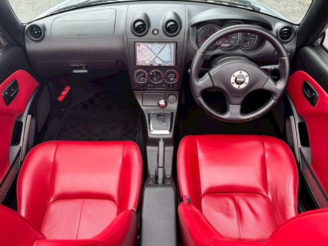 コペン アクティブトップ　ユーザー買取車／赤革シート／イクリプス製ＨＤＤナビ／シートヒーター／ＥＴＣ車載器／キーレスエントリー／フロントフォグランプ／純正１５インチアルミホイール（7枚目）