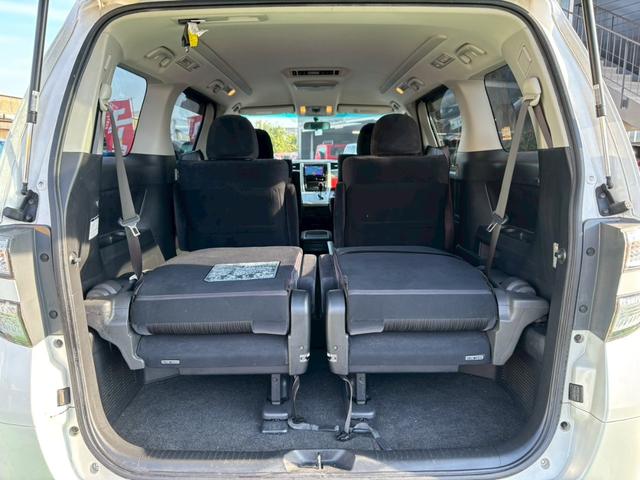 ヴェルファイア ２．４Ｚ　ユーザー買取車／後席モニター／障害物センサー／両側電動スライドドア／イクリプス製ナビ／ブルートゥース接続／バックカメラ／ＥＴＣ車載器／プッシュスタート／スマートキー／ＨＩＤヘッドライト／３列目シート（80枚目）