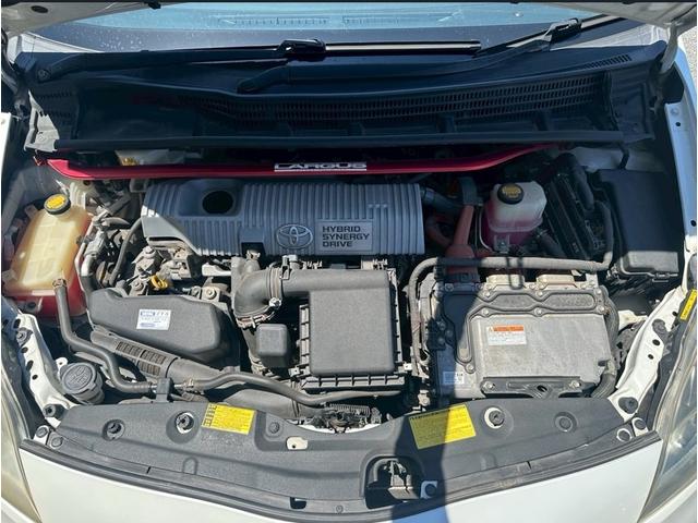 プリウス S ユーザー買取車/後期型/ラルグスタワーバー/純正ナビ/ブルートゥース接続/ワンセグ視聴/ドライブレコーダー/HIDヘッドライト/フルフラット/ETC車載器/プッシュスタート/スマートキー/キーレス(42枚目)