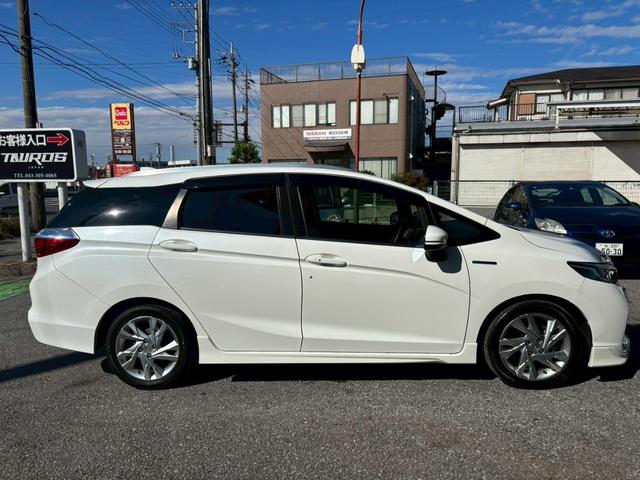 シャトル ハイブリッドZスタイルエディション ユーザー買取車/衝突軽減ブレーキ/ケンウッド製ナビ/ブルートゥース接続/バックカメラ/オートクルーズコントロール/LEDヘッドライト/ハーフレザーシート/プッシュスタート/スマートキー/フルフラット(34枚目)