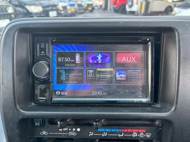 ハイゼットカーゴ クルーズターボ　ユーザー買取車／両側スライド／クラリオン製ナビ／ブルートゥース接続／ＥＴＣ車載器／フルフラット／キーレスエントリー／社外製１２インチＡＷ／レベライザー／ドアバイザー／電動格納ミラー／パワーウィンドウ（12枚目）