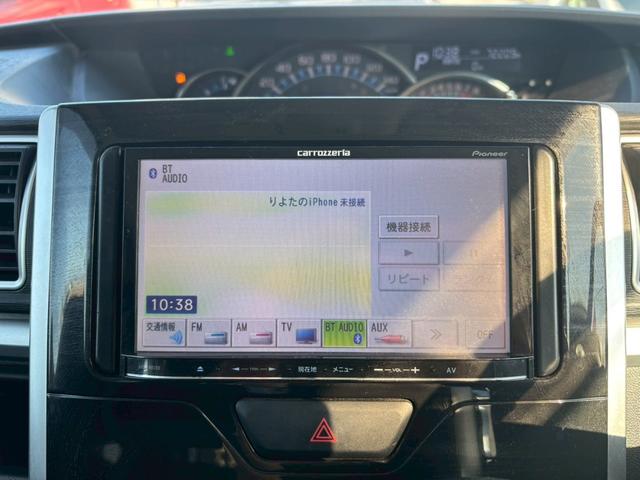 タント カスタムRS トップエディションSAII ユーザー買取車/ターボ/両側電動スライドドア/衝突軽減ブレーキ/カロッツェリア製ナビ/ブルートゥース接続/バックカメラ/LEDヘッドライト/ハーフレザーシート/フルフラット/プッシュスタート/スマキー(10枚目)