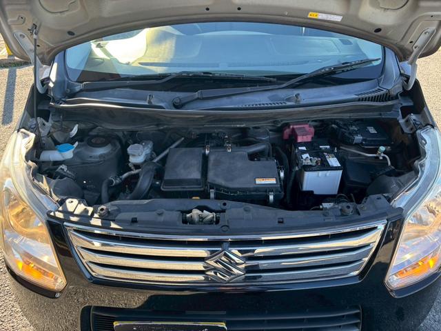 ワゴンＲ ＦＸリミテッド　ユーザー買取車／クラリオン製ナビ／ドライブレコーダー／ＥＴＣ車載器／社外製１４インチＡＷ／プッシュスタート／フルフラット／アイドリングストップ／レベライザー／ドアバイザー／キーレスエントリー（15枚目）