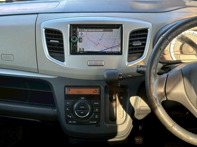 ワゴンＲ ＦＸリミテッド　ユーザー買取車／クラリオン製ナビ／ドライブレコーダー／ＥＴＣ車載器／社外製１４インチＡＷ／プッシュスタート／フルフラット／アイドリングストップ／レベライザー／ドアバイザー／キーレスエントリー（48枚目）