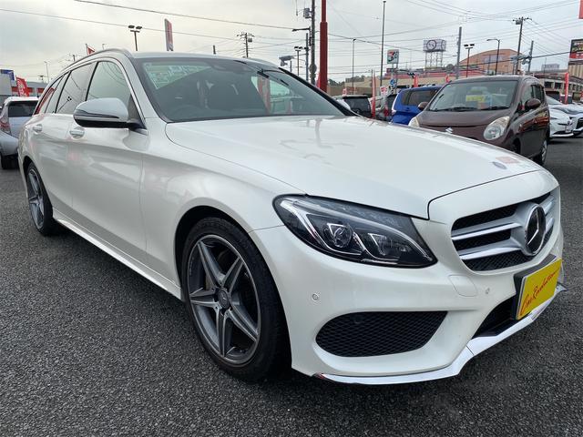 Ｃクラスステーションワゴン Ｃ２００　ステーションワゴン　スポーツ　ドライブレコーダー　ＥＴＣ　バックカメラ　ナビ　ＴＶ　クリアランスソナー　オートクルーズコントロール　衝突被害軽減システム　アルミホイール　オートライト　パワーシート　スマートキー　電動格納ミラー（14枚目）