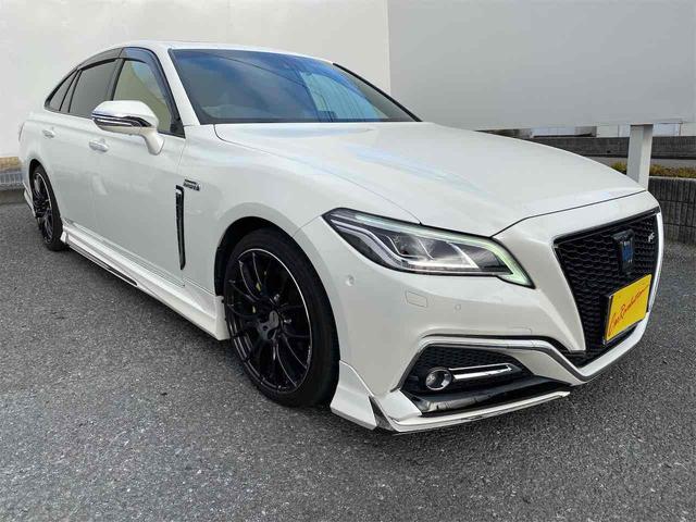 クラウンハイブリッド ＲＳアドバンス　サンルーフ　本革　モデリスタエアロ　前後ドラレコ　デジタルインナーミラー　クリアランスソナー　リアサンシェード　レーンアシスト　パークアシスト　全周囲カメラ　ナビ（15枚目）