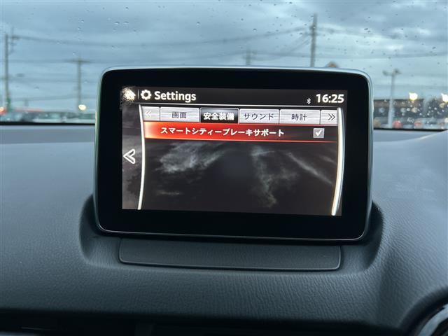 デミオ XD 純正SDナビ バックカメラ フルセグTV Bluetooth ETC クルーズコントロール アイドリングストップ 横滑り防止装置 衝突軽減システム オートライト LEDヘッドライト 純正フロアマット(2枚目)