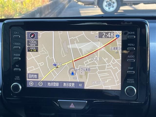 ヤリス ハイブリッドG 純正ナビ ドライブレコーダー パーキングアシスト 全周囲カメラ レーダークルーズコントロール 横滑り防止装置 衝突軽減システム オートライト オートマチックハイビーム LEDヘッドライト 禁煙車(3枚目)