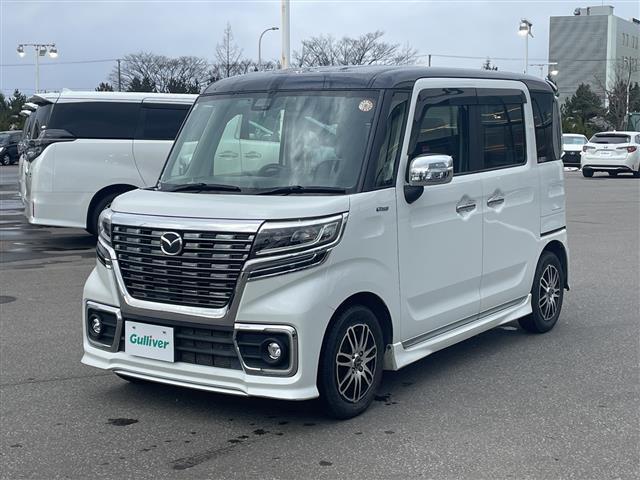 フレアワゴンカスタムスタイル ハイブリッドＸＴ　４ＷＤ・ターボ・純正ナビ／フルセグＴＶ／ＤＶＤ／ＣＤ／ＳＤ／ＢＴ・バックカメラ・ドライブレコーダー・純正エンジンスターター・両側パワースライドドア・クルーズコントロール・横滑り防止（22枚目）