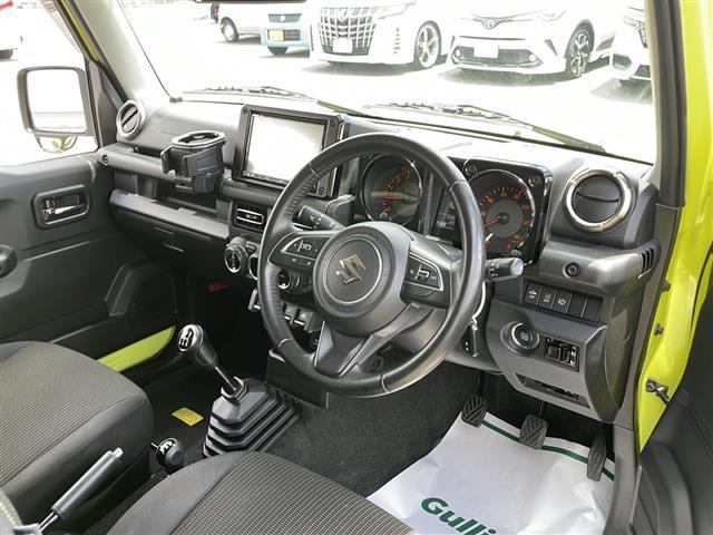 ジムニー ＸＣ　純正ナビ　フルセグＴＶ　ＭＳＶ　ＢＴオーディオ　ＤＶＤ　ＥＴＣ　ドライブレコーダー　ＬＥＤヘッドライト　オートライト　前席シートヒーター　車高調　社外１６インチＡＷ　スマートキー　ワンオーナー（5枚目）
