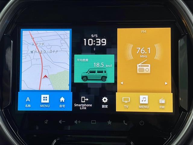 ハスラー ＪスタイルＩＩターボ　純正９型ナビ　地デジＴＶ　レーダーブレーキサポート　全周囲カメラ　シートヒーター　純正１５インチＡＷ　ビルトインＥＴＣ　スマートキー　パドルシフト　ＬＥＤヘッドライト　ＣＤ　ＤＶＤ　Ｂｌｕｅｔｏｏｔｈ（9枚目）