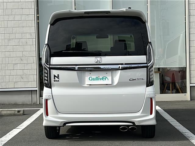 Ｎ－ＢＯＸカスタム Ｇ・Ｌターボホンダセンシング　純正８型ナビ　ダウンサス　社外マフラー　地デジＴＶ　ＣＤ　ＤＶＤ　Ｂｌｕｅｔｏｏｔｈ　両側パワースライドドア　ＬＥＤヘッドライト　シートヒーター　スマートキー　ＥＴＣ　ホンダセンシング　衝突軽減（33枚目）