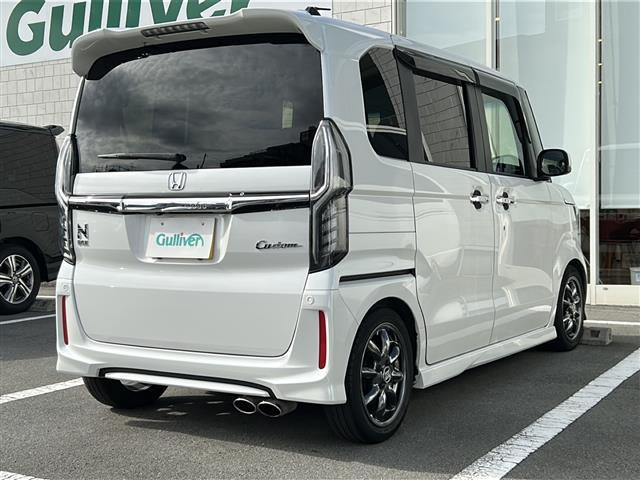 Ｎ－ＢＯＸカスタム Ｇ・Ｌターボホンダセンシング　純正８型ナビ　ダウンサス　社外マフラー　地デジＴＶ　ＣＤ　ＤＶＤ　Ｂｌｕｅｔｏｏｔｈ　両側パワースライドドア　ＬＥＤヘッドライト　シートヒーター　スマートキー　ＥＴＣ　ホンダセンシング　衝突軽減（34枚目）