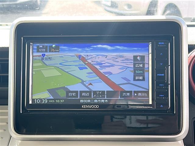 フレアワゴン ハイブリッドXS /プッシュスタート/スマートキー/社外ナビ(KXM-506W) フルセグTV/BTオーディオ/DVD/前後ドライブレコーダー/ETC/両側パワースライドドア/シートヒーター/(4枚目)