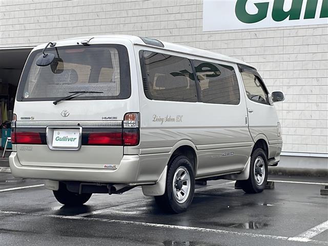 ハイエースワゴン リビングサルーンEX ワンオーナー サンルーフ 4WD ディーゼルターボ 純正ナビ 地デジTV バックカメラ ETC キーレス スライドドア スペアキー 保証書 取説(35枚目)