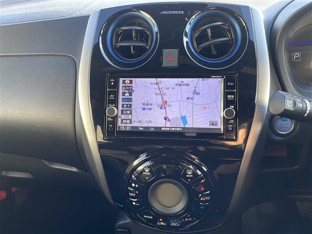 ノート e-パワーオーテック 純正ナビ エマージェンシーブレーキ 地デジTV CD DVD Bluetooth 純正15インチAW LEDヘッドライト スマートキー ETC ドライブレコーダー コーナーセンサー 保証書 取説(7枚目)