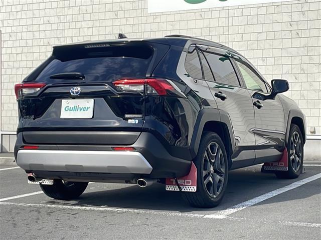 RAV4 ハイブリッドアドベンチャー 10.5インチナビ 地デジTV 大型サンルーフ 全周囲カメラ TRDフロントロアガーニッシュ デジタルインナーミラー 純正19インチAW ブラインドスポットモニター 2.0ETC TRDマッドフラップ(35枚目)