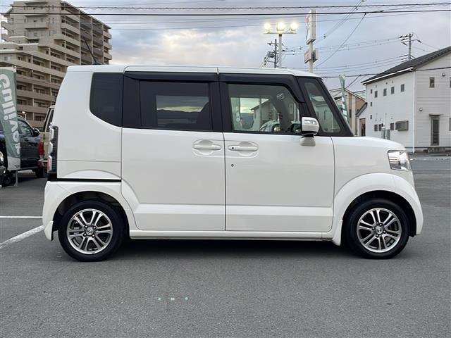 N-BOX G SSパッケージ 両側パワースライド 純正ナビ ワンセグTV 前席シートヒーター ディスチャージヘッドライト ステアリングスイッチ 衝突軽減ブレーキ スマートキー オートライト 純正14インチAW(35枚目)