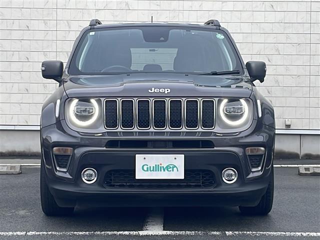 ジープ・レネゲード リミテッド 純正ナビ 地デジTV 前車追従クルーズコントロール クラッシュミティゲーション レザーシート 純正16インチAW LEDヘッドライト スマートキー スペアキー 保証書 取説 ワンオーナー(27枚目)