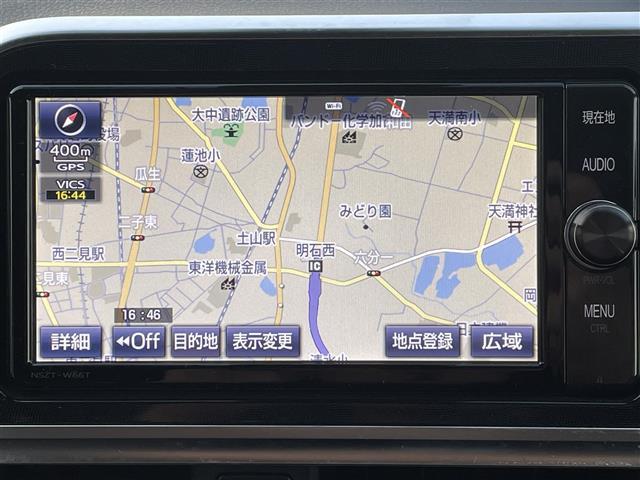 シエンタ ハイブリッドＧ　クエロ　純正７インチＳＤナビ　両側パワースライドドア　バックカメラ　フルセグＴＶ　シートヒーター　トヨタセーフティセンス　純正フロアマット　ステアリングリモコン　ＣＤ／ＤＶＤ　ハーフレザー　Ｂｌｕｅｔｏｏｔｈ（4枚目）