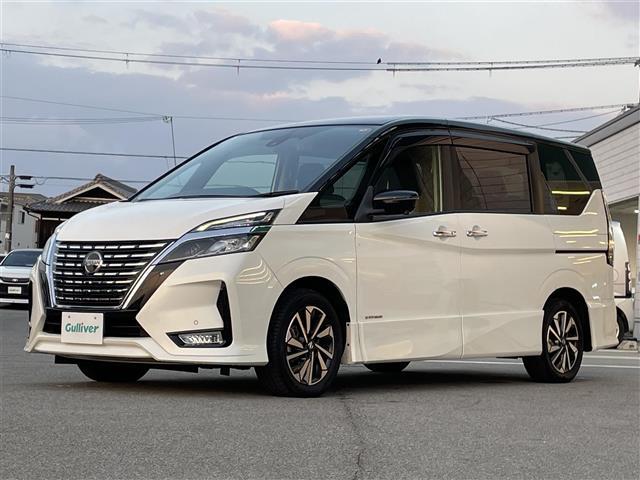 セレナ ハイウェイスター　Ｖ　社外７インチナビ　フルセグ　Ｂｌｕｅｔｏｏｔｈ接続　フリップダウンモニター（ＡＬＰＩＮＥ）　両側パワスラ　プロパイロット　アラウンドビュー　デジタルインナーミラー　ＥＴＣ　追従クルコン　ドアバイザー（34枚目）