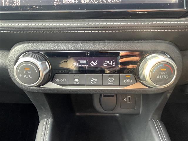 キックス Ｘ　純正ナビ　プロパイロット　アラウンドビューモニター　エマージェンシーブレーキ　デジタルインナーミラーステアリングリモコン　ＥＴＣ　ハーフレザーシート　革巻ステアリング　純正フロアマット　スペアキー（15枚目）