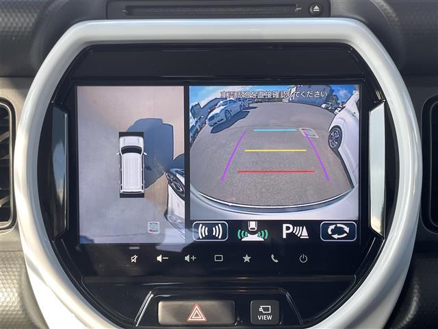 ハスラー ハイブリッドＸ　純正９インチナビ　フルセグ　Ｂｌｕｅｔｏｏｔｈ　ＣＤ／ＤＶＤ　ワイアレスアップルカープレイ　全方位カメラ　デュアルカメラブレーキサポート　シートヒーター　ステアリングリモコン　純正フロアマット（4枚目）