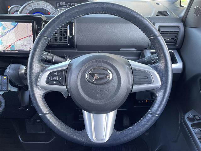 ウェイク GターボSAIII 純正8インチナビ 両側パワースライドドア バックカメラ スマートアシスト 革巻きステアリング ステアリングリモコン Bluetooth接続 フルセグTV 純正フロアマット ターボ ETC CD/DVD(8枚目)