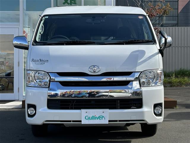 ハイエースワゴン ＧＬ　ワンオーナー・寒冷地仕様・社外ナビＣＤ＆ＤＶＤ＆ＢＴ＆ＵＳＢ＆フルセグＴＶ・テレビ・ベッドキット・バックカメラ・片側イージークローザードア・前方ドライブレコーダー・積込社外ＡＷ付冬タイヤ・スペアキー（12枚目）