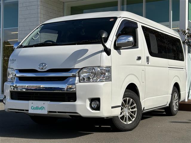 ハイエースワゴン ＧＬ　ワンオーナー・寒冷地仕様・社外ナビＣＤ＆ＤＶＤ＆ＢＴ＆ＵＳＢ＆フルセグＴＶ・テレビ・ベッドキット・バックカメラ・片側イージークローザードア・前方ドライブレコーダー・積込社外ＡＷ付冬タイヤ・スペアキー（13枚目）