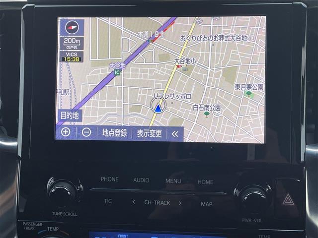 アルファード ２．５Ｓ　タイプゴールド　ハーフレザーシート・コーナーセンサー・レーンキープアシスト・レーダークルーズコントロール・デジタルインナーミラー・ブラインドスポットモニター・両側パワースライドドア・フリップダウンモニター・ＥＴＣ（4枚目）