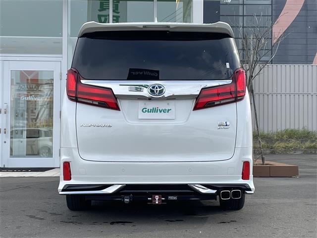 アルファードハイブリッド ＳＲ　衝突軽減ブレーキ・純正ナビ（ＢＴ＆ＵＳＢ＆フルセグＴＶ）・バックカメラ・両側パワースライドドア・パワーバックドア・フリップダウンモニター・エアロパーツ（フロント、サイド、リアアンダー）・レザーシート（34枚目）