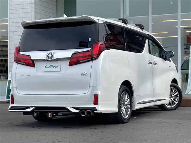 アルファードハイブリッド ＳＲ　衝突軽減ブレーキ・純正ナビ（ＢＴ＆ＵＳＢ＆フルセグＴＶ）・バックカメラ・両側パワースライドドア・パワーバックドア・フリップダウンモニター・エアロパーツ（フロント、サイド、リアアンダー）・レザーシート（41枚目）