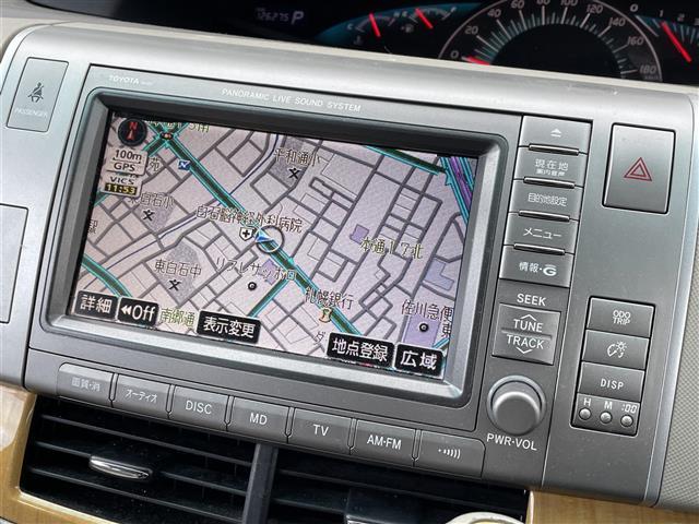 エスティマ G 純正ナビ(CD&DVD&MD)・両側パワースライドドア・バックカメラ・パワーシート(運転席のみ)・3列シート・オットマン・ウォークスルー・ETC・電動格納ミラー・スペアキー・エンジンスターター(3枚目)