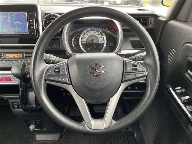 スペーシアカスタム ハイブリッドＧＳ　デュアルセンサーブレーキサポートＩＩ（衝突軽減ブレーキ）・社外ナビＣＤ＆ＤＶＤ＆ＢＴ＆ＵＳＢ＆ＳＤ＆フルセグＴＶ・片側パワースライドドア・前席両側シートヒーター・ベンチシート・フルフラットシート（4枚目）