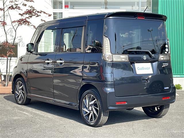 スペーシアカスタム ＸＳターボ　４ＷＤ　純正メモリナビ　フルセグＴＶ　全方位モニター　両側パワースライドドア　デュアルカメラブレーキ　クルーズコントロール　レーンキープアシスト　前席シートヒーター　パドルシフト　ＨＩＤ　純正１５ＡＷ（37枚目）