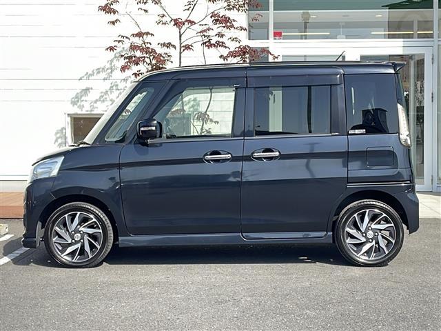 スペーシアカスタム ＸＳターボ　４ＷＤ　純正メモリナビ　フルセグＴＶ　全方位モニター　両側パワースライドドア　デュアルカメラブレーキ　クルーズコントロール　レーンキープアシスト　前席シートヒーター　パドルシフト　ＨＩＤ　純正１５ＡＷ（38枚目）