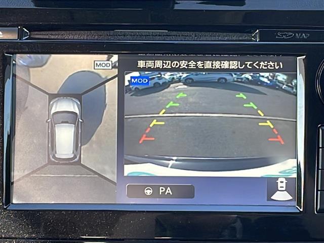 エクストレイル ２０ＸエクストリーマーＸエマージェンシーブレーキＰ　４ＷＤ　メーカーナビ　フルセグ　アラウンドビューモニター　パノラミックガラスルーフ　パワーバックドア　前席シートヒータ　衝突軽減ブレーキ　クルコン　ブラインドスポットＷ　ＬＥＤライト　ルーフレール（3枚目）