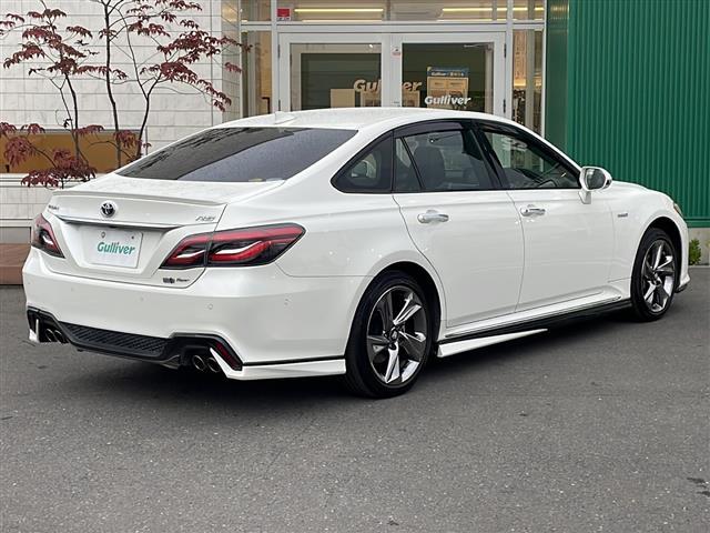 クラウンハイブリッド RSアドバンス Four 4WD セーフティPKGプラス 純正ナビフルセグ パノラミックビューモニター インテリジェントパーキングアシスト2 ヘッドアップディスプレイ 合皮コンビシート セーフティセンス TRDエアロ 18AW(34枚目)