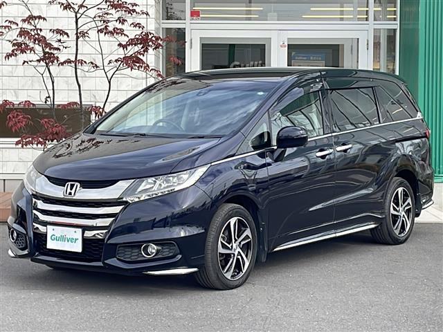 オデッセイ アブソルート　４ＷＤ　純正メモリナビ　フルセグ　バックカメラ　ハーフレザーシート　左パワースライドドア　あんしんパッケージ　衝突軽減ブレーキ　クルーズコントロール　純正エンジンスターター　ＬＥＤライト　純正１７ＡＷ（33枚目）