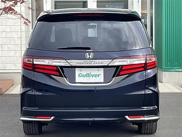 オデッセイ アブソルート　４ＷＤ　純正メモリナビ　フルセグ　バックカメラ　ハーフレザーシート　左パワースライドドア　あんしんパッケージ　衝突軽減ブレーキ　クルーズコントロール　純正エンジンスターター　ＬＥＤライト　純正１７ＡＷ（35枚目）